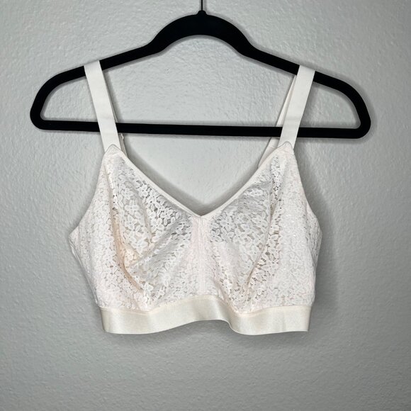 Chantelle Womens Norah Comfort Wireless ivory Bra Size 36F 13f8 - Picture 2 of 8